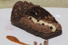 Duo de mousses chocolat et caramel au beurre salé pour Le "Lion" de Jacques Décoret