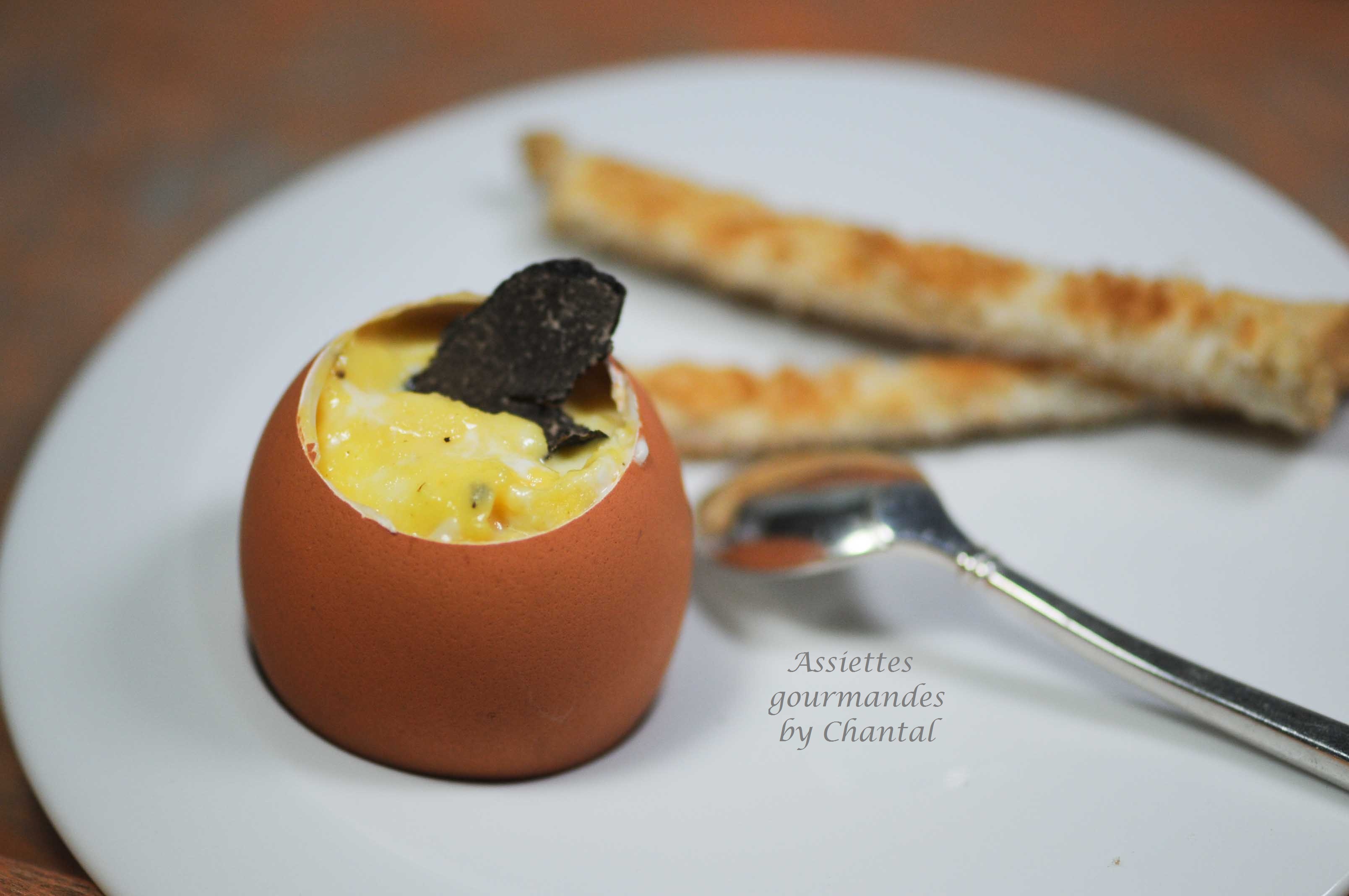 brouillade d'oeuf à la truffe