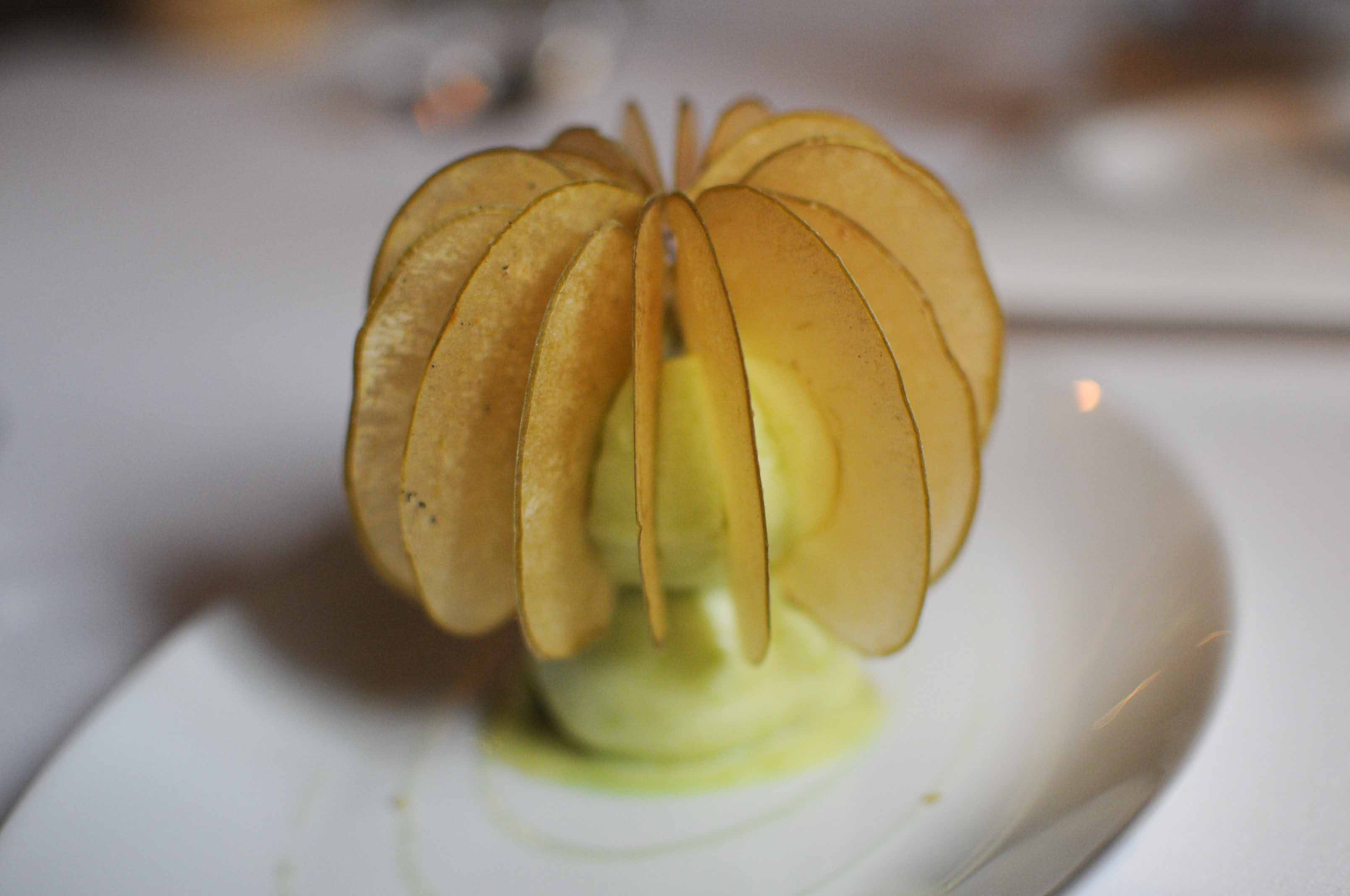 Cristalline de pommes et sorbet pomme verte