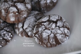 Biscuits Brownies à la crème de marron - Crinkles