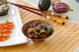 Aubergine au miso et sauce soja [cuisine japonaise] - Nasu dengaku